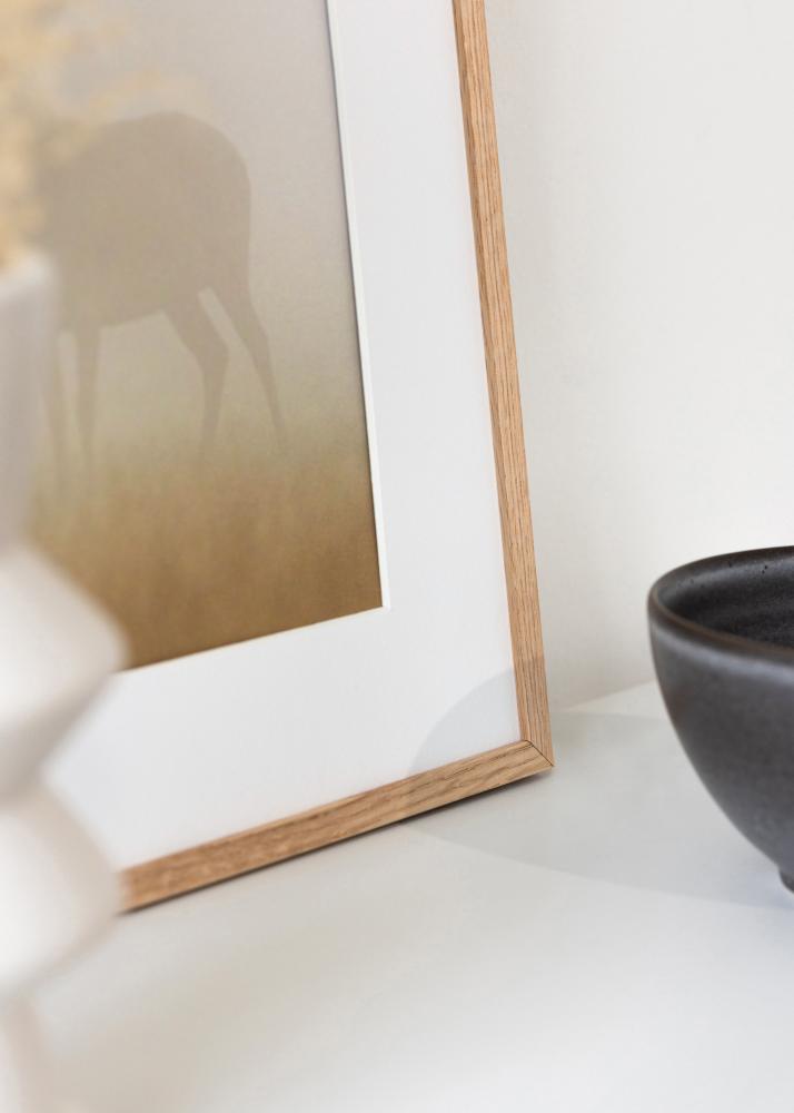 Rahmen Schmal Eiche Acrylglas 13x18 cm