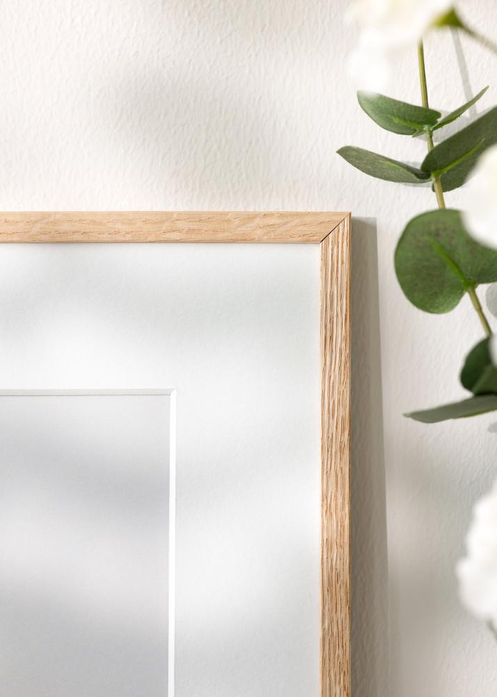 Rahmen Schmal Eiche Acrylglas 13x18 cm