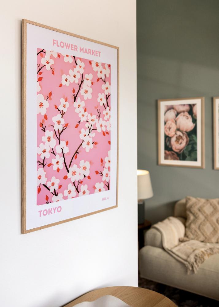 Rahmen Schmal Eiche Acrylglas 13x18 cm