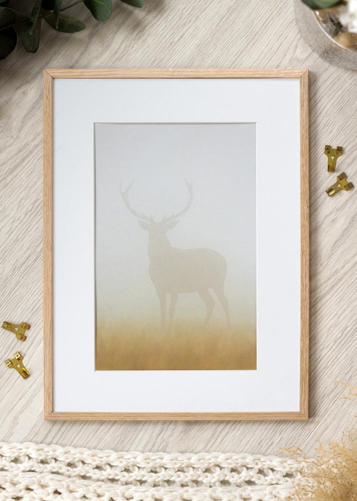 Rahmen Schmal Eiche Acrylglas 13x18 cm