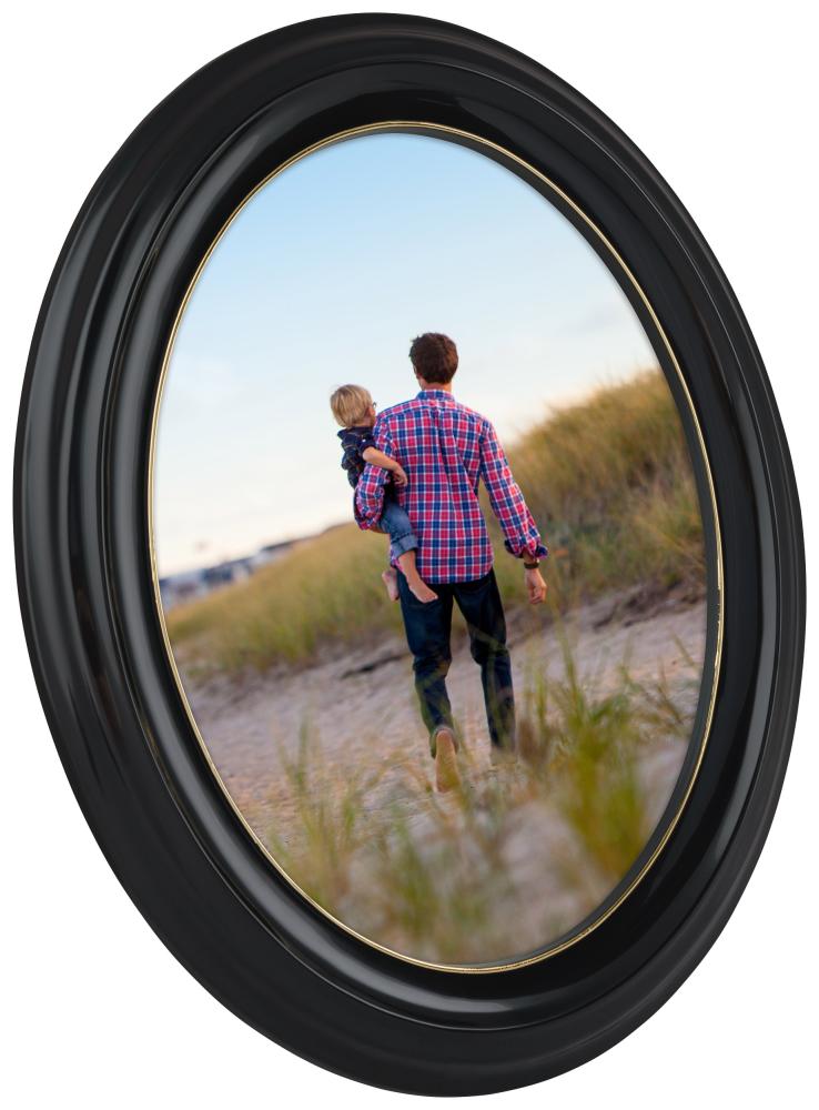 Eiri Mozart Oval Schwarz 18x24 cm