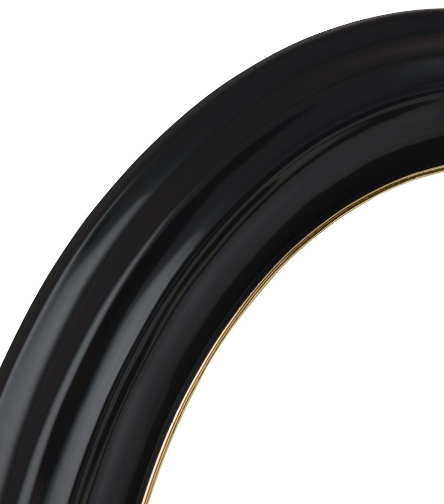 Eiri Mozart Oval Schwarz 18x24 cm