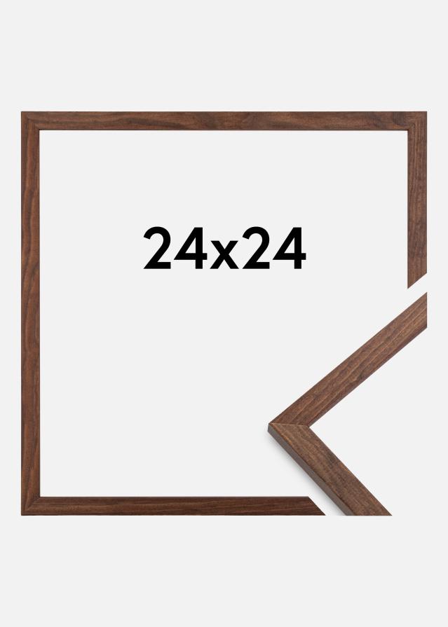 Rahmen Galant Acrylglas Walnuss 24x24 cm