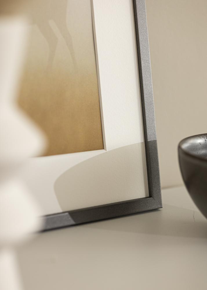 Rahmen Edsbyn Acrylglas Graphitgrau 40x40 cm