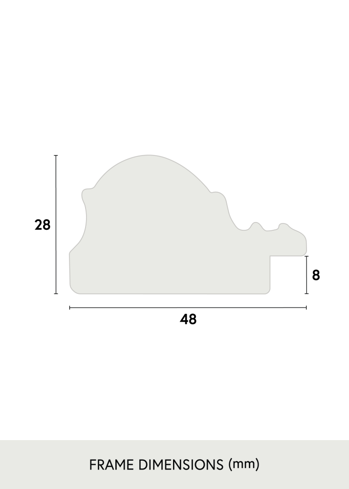 Rahmen Old Retro Acrylglas 40x50 cm