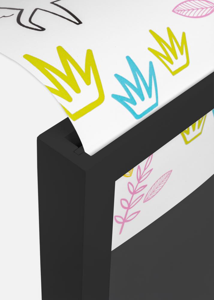 Bilderrahmen Kinderzeichnungen Explorer Acrylglas Schwarz A4