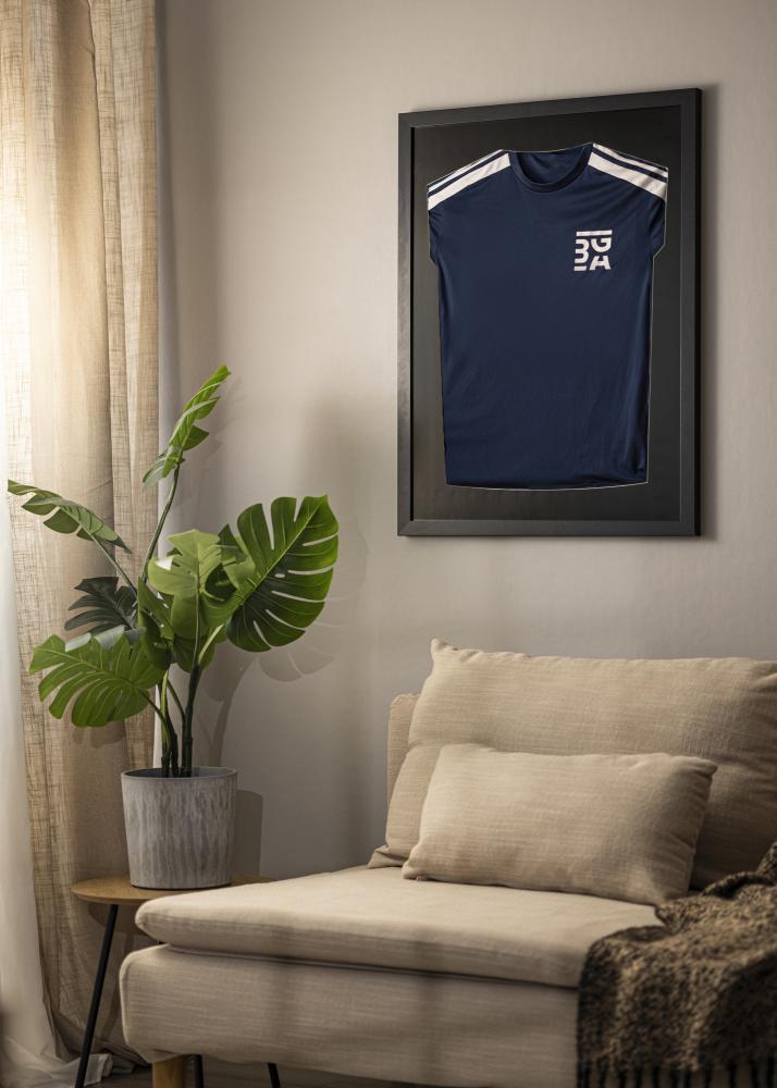 Rahmen Trikotrahmen Acrylglas Schwarz 60x80 cm