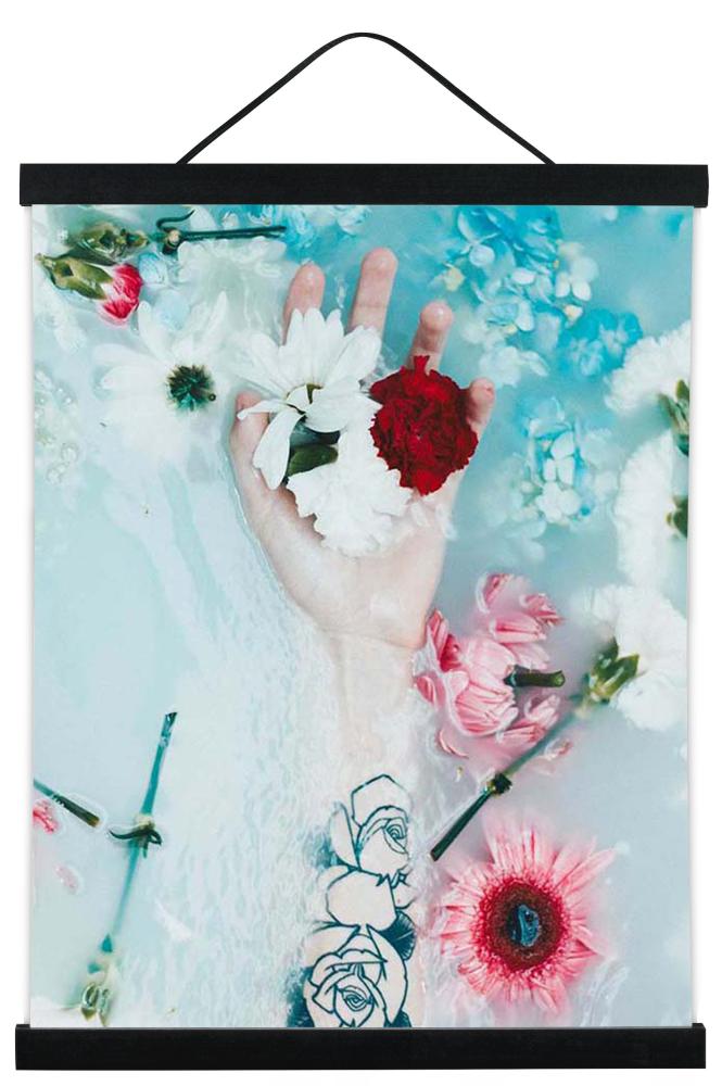 Posteraufhängung Schwarz - 61 cm