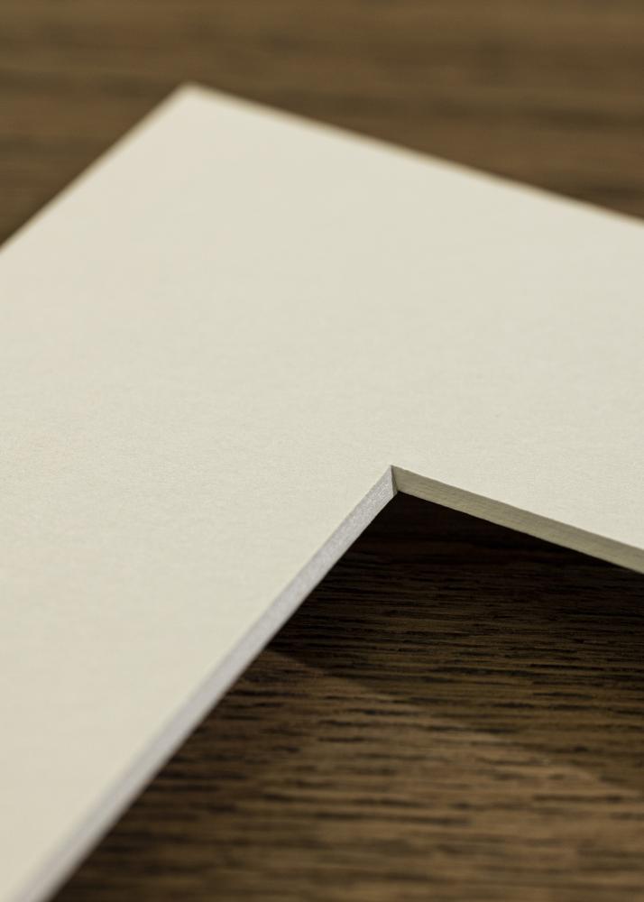 Passepartout Superweiß (weißer Kern) 30x40 cm (19x29 cm)