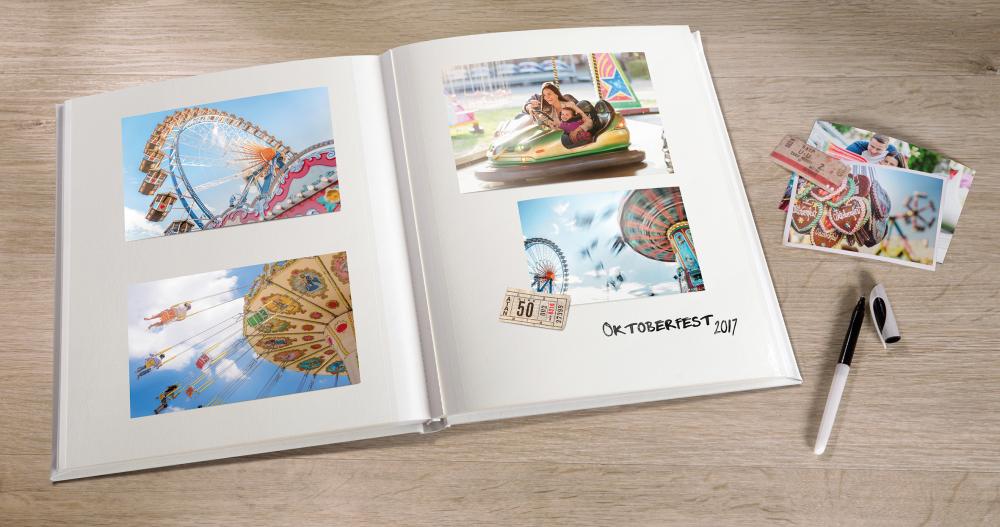 Monza Album Selbstklebend Weiß - 26x30 cm (30 Schutzseiten)