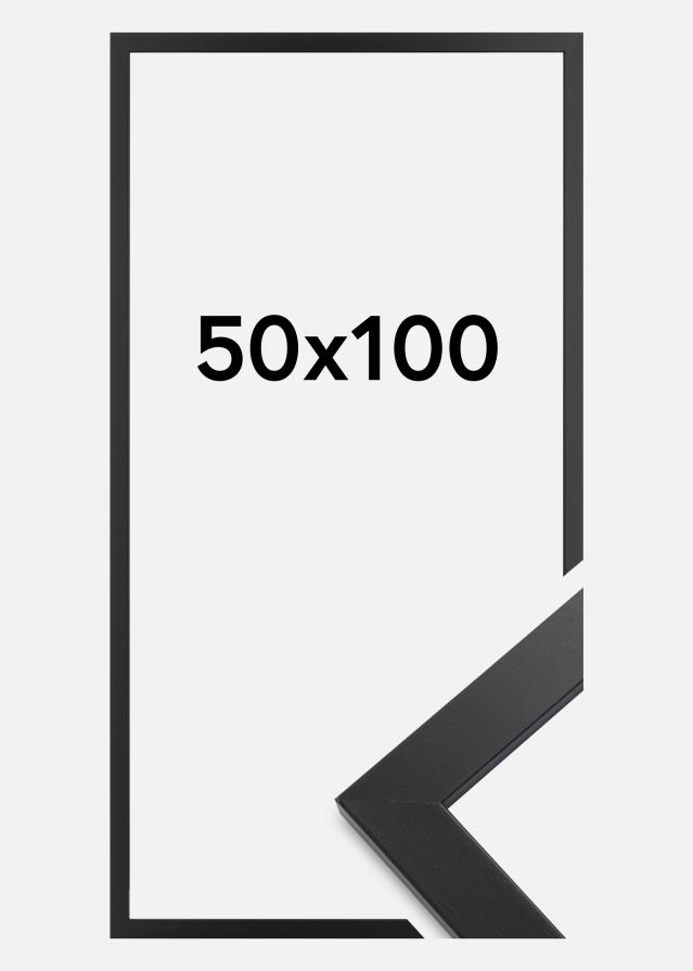 Rahmen Black Wood Acrylglas 50x100 cm