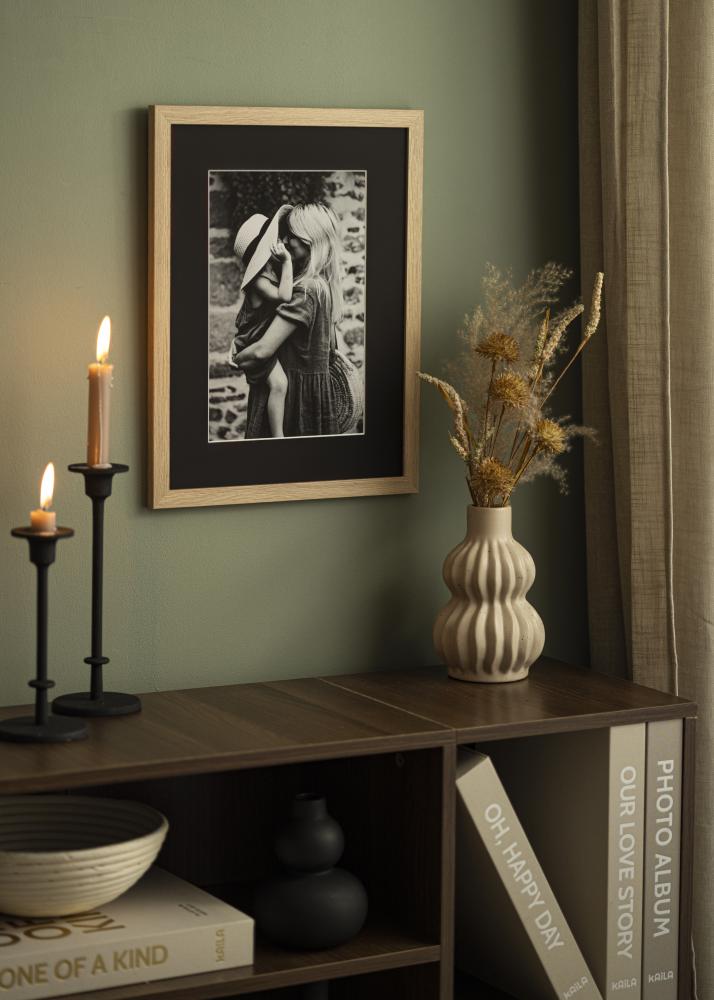 Passepartout Schwarz Standard (weißer Kern) 40x60 cm (31,9x47,3 - A3+)