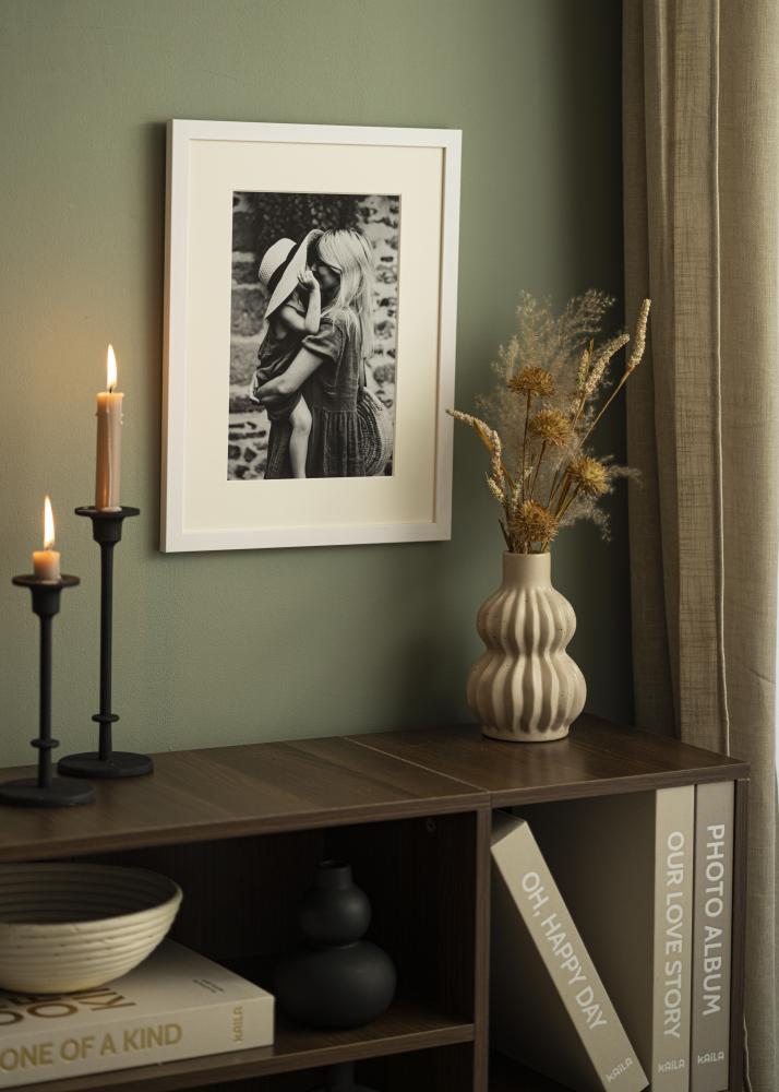 Passepartout Offwhite (weißer Kern) 40x50 cm (29x39)