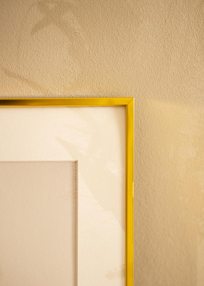 Aluminiumrahmen Acrylglas Gold 30x40 cm