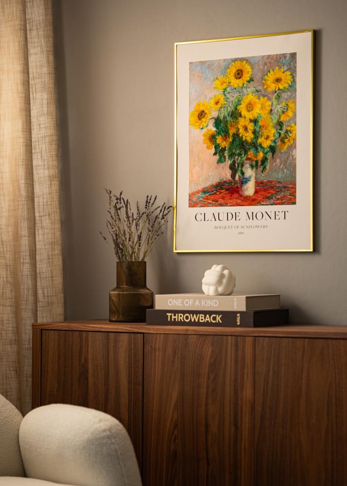 Aluminiumrahmen Acrylglas Gold 30x40 cm