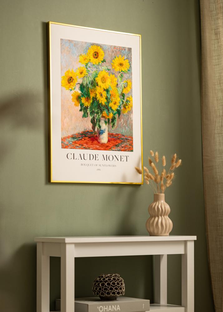 Aluminiumrahmen Acrylglas Gold 30x40 cm