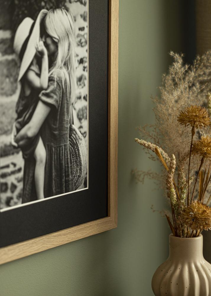 Passepartout Canson Schwarz (weißer Kern) 40x50 cm (29x39)