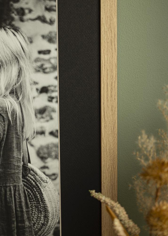 Passepartout Canson Schwarz (weißer Kern) 40x50 cm (29x39)