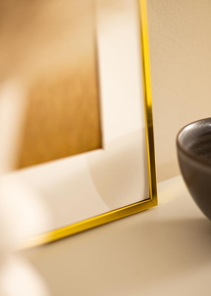 Aluminiumrahmen Acrylglas Gold 30x40 cm
