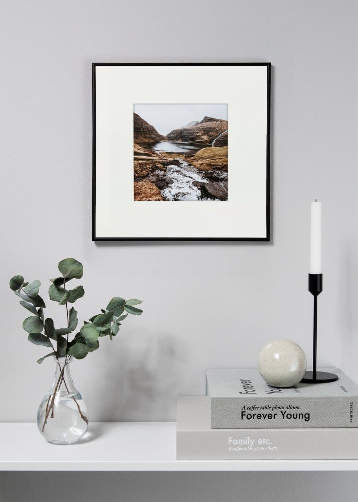 Passepartout XL Weiß (weißer Kern) 30x30 cm (14x14)