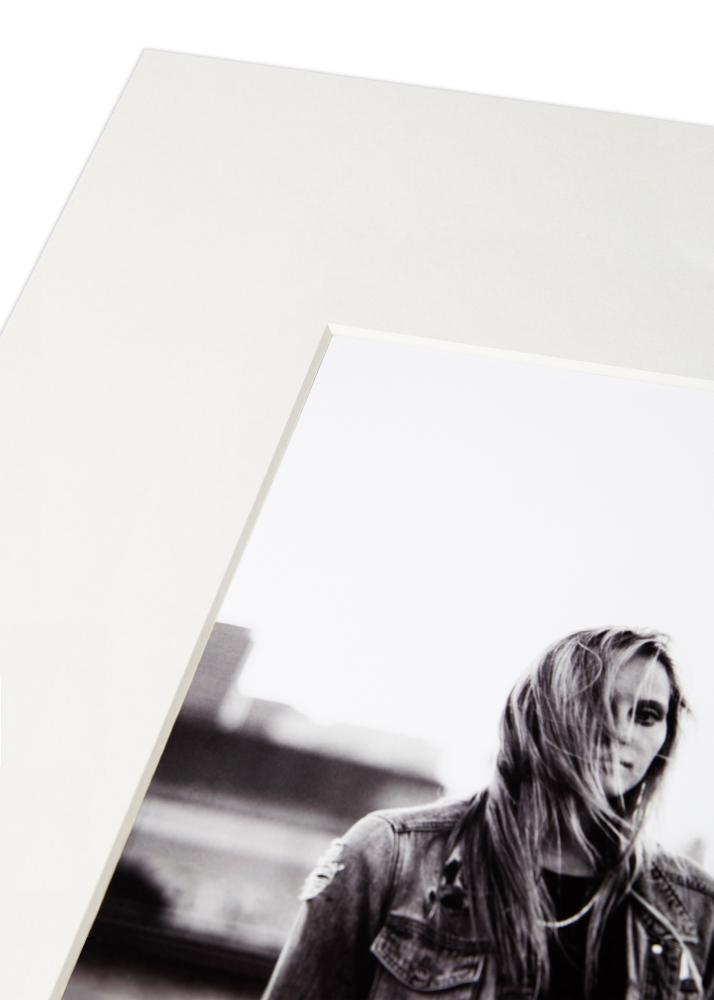 Passepartout XL Weiß (weißer Kern) 30x30 cm (14x14)