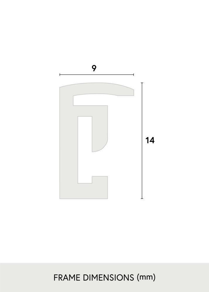 Rahmen New Lifestyle Acrylglas Schwarz 13x18 cm