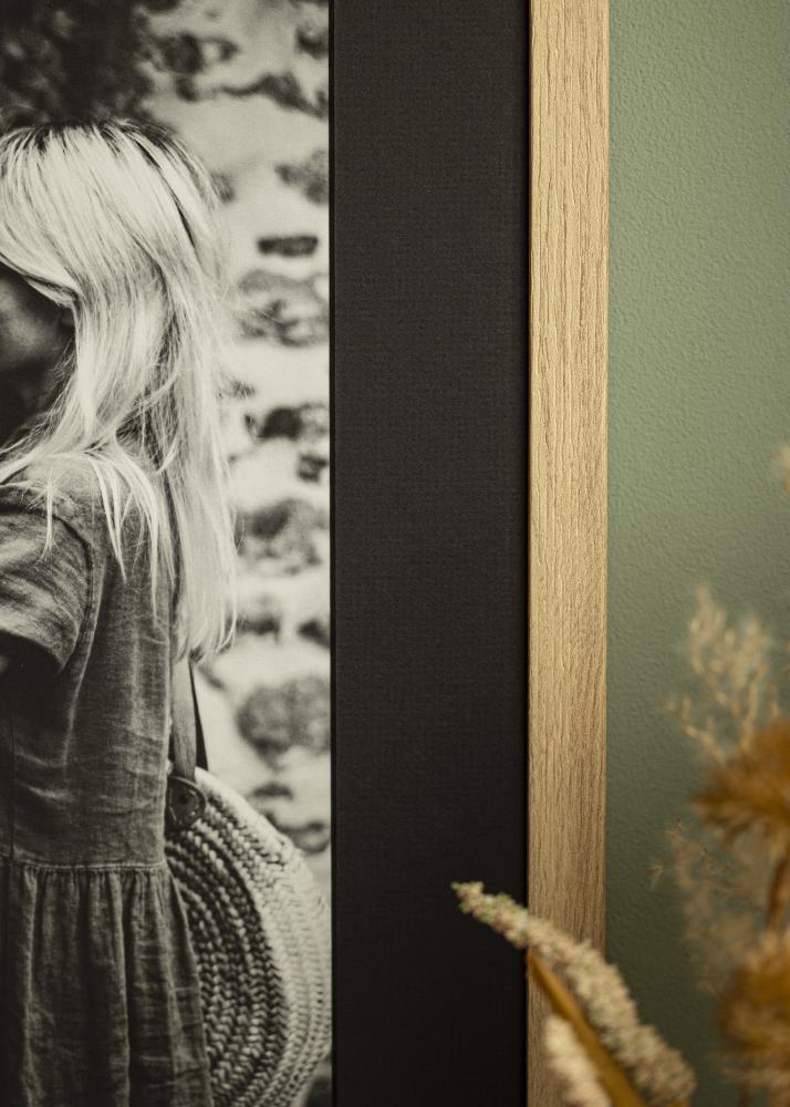 Passepartout Schwarz (schwarzer Kern) 40x40 cm (29x29)