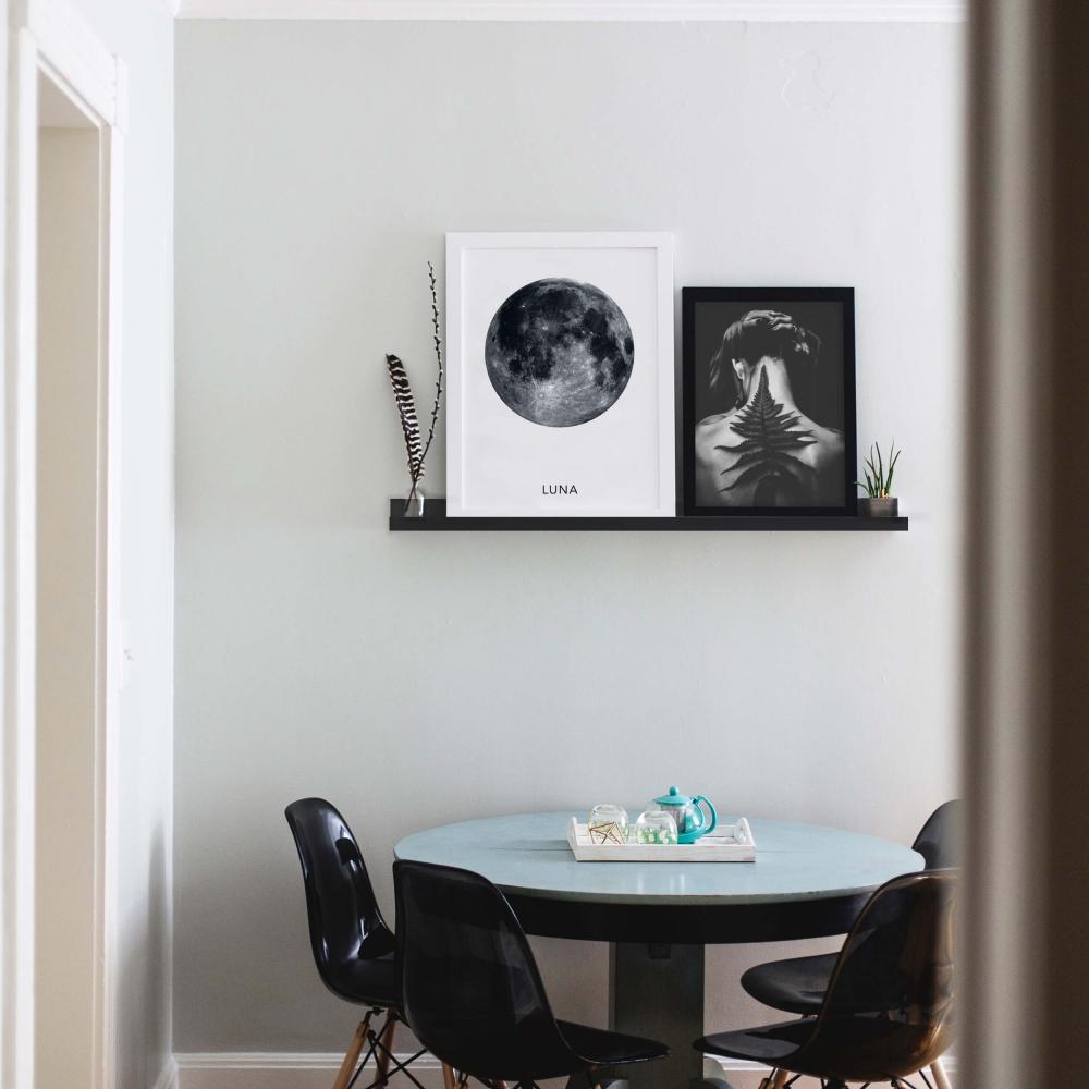 Bilderleiste Schwarz 70 cm