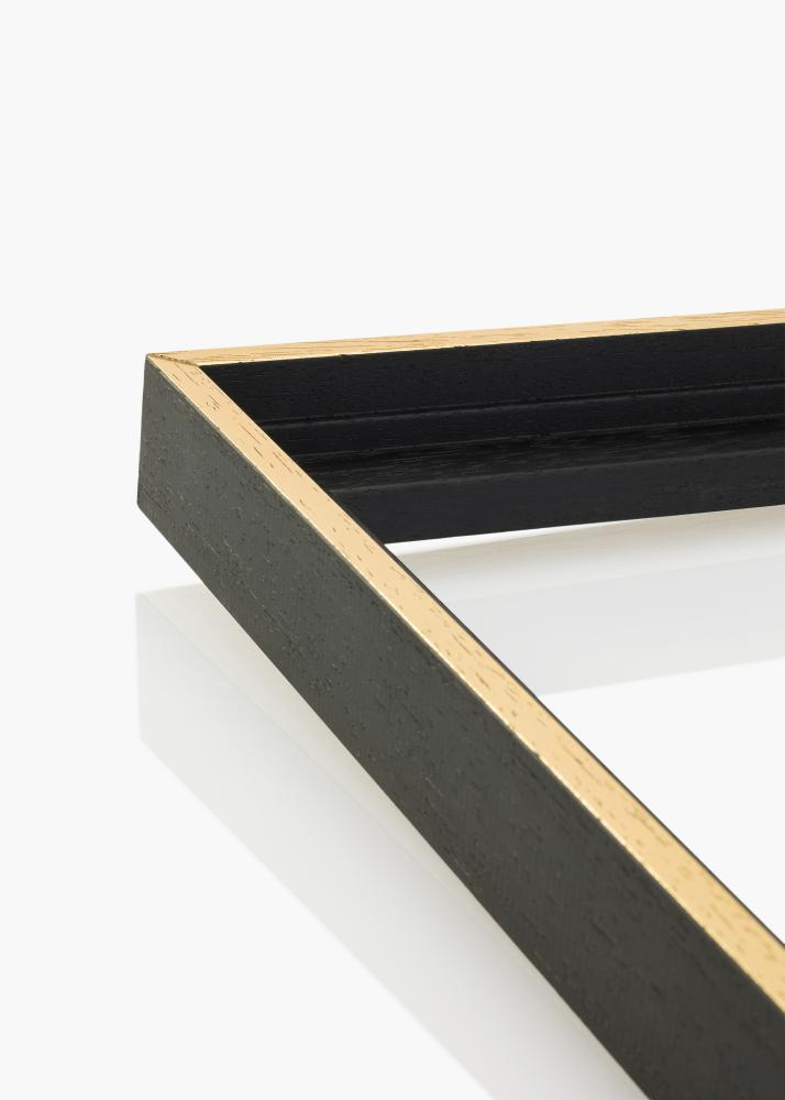 Rahmen für Leinwand Madison Schwarz / Gold 50x70 cm