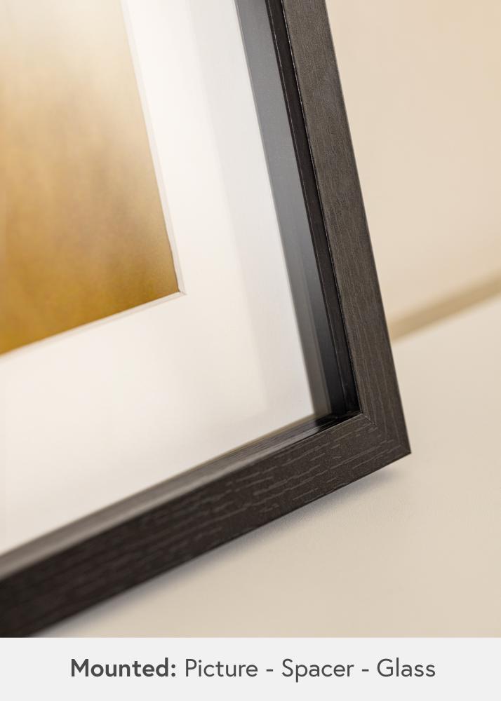 BGA Objektrahmen Acrylglas Schwarz 40x60 cm