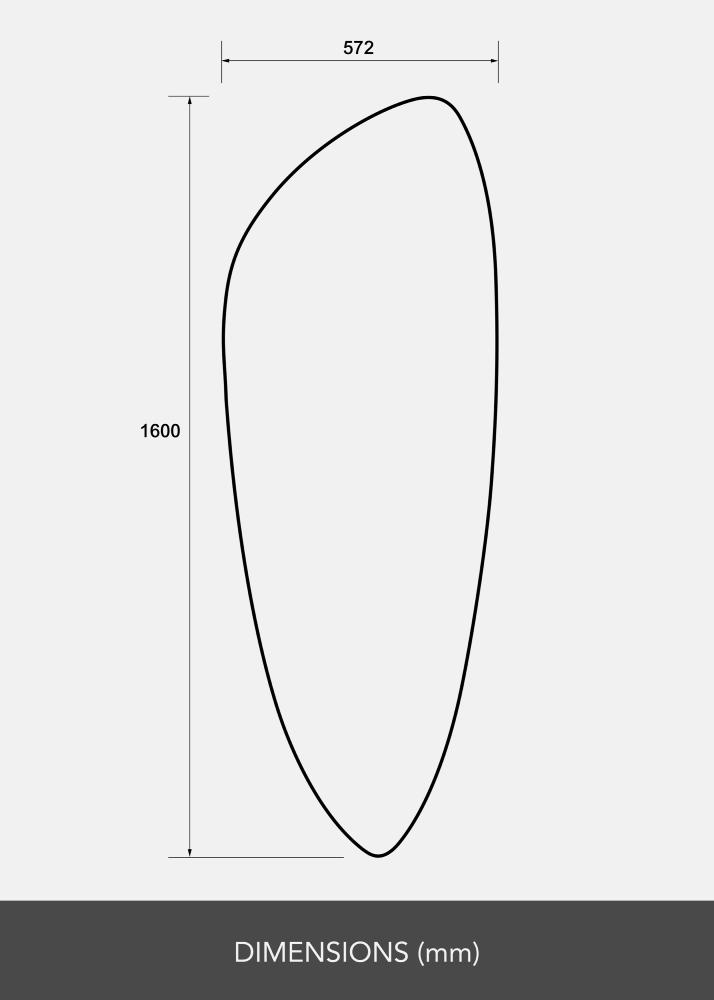 Spiegel Slim Clear 160x57 cm