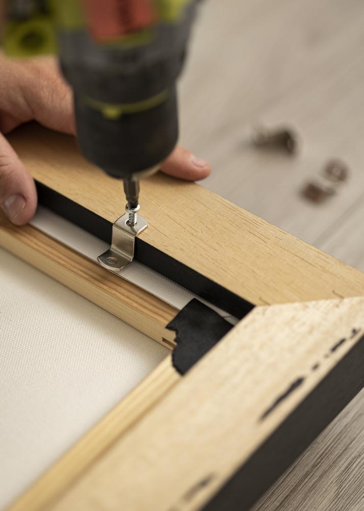 Rahmen für Leinwand Madison Schwarz / Gold 50x70 cm